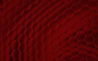 Realistic red honeycomb or hexagonal pattern background. Elegant honeycomb texture. Luxury hexagon pattern. Technology and data background design. photo