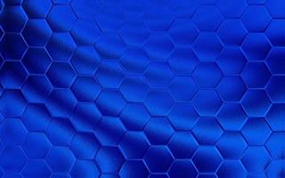 Realistic blue honeycomb or hexagonal pattern background. Elegant honeycomb texture. Luxury hexagon pattern. Technology and data background design. photo