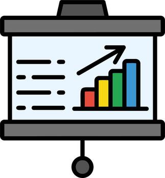 icono de vector de presentación