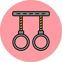 Gymnastic Rings Vector Icon