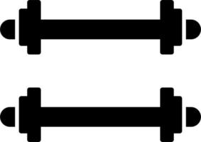 Weighted Bars Vector Icon