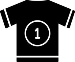 icono de vector de camiseta