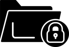 Folder Lock Vector Icon