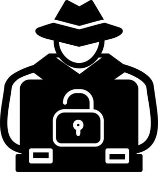 Hacker Cyber Attack Vector Icon