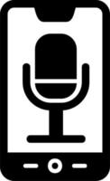 Phone Recording Vector Icon