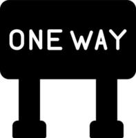 One Way Vector Icon