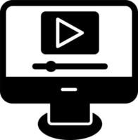 icono de vector de reproductor de video