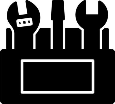 icono de vector de caja de herramientas