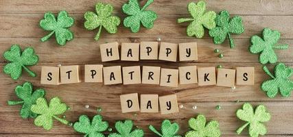 Template Design banner on St. Patrick's Day. Simple banner for the site, shop, magazine promotions. Banner with place for text with cap photo