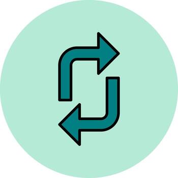 icono de vector de bucle