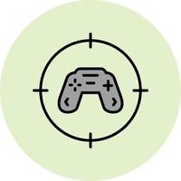 icono de vector de juego de tiro