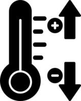 icono de vector de control de temperatura