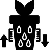 Water Level in plant Vector Icon