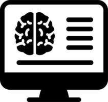 Brain Test Report Vector Icon