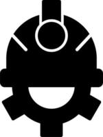 icono de vector de casco