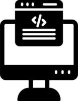 icono de vector de programación web