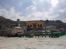 Mecca, Saudi Arabia, March 2023 - Beautiful view of Prophet Muhammed PBUH birth place in Mecca.  The Prophet Muhammed PBUH was born in Mecca. photo