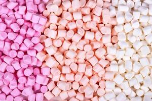 background or texture of mini marshmallows photo