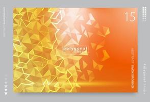 vector abstract polygonal pattern. Creative geometric illustration in Origami style with gradient