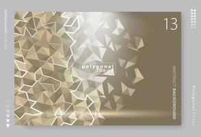 vector abstract polygonal pattern. Creative geometric illustration in Origami style with gradient