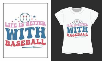 Baseball SVG T-shirt Design vector