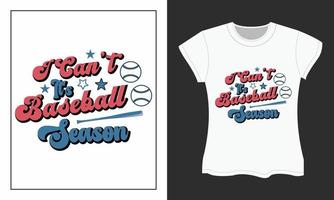 Baseball SVG Retro T-shirt Design vector