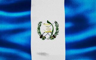 Guatemala flag - realistic waving fabric flag photo