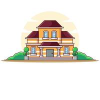 House Flat Design Illustration vector