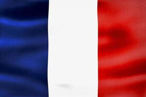 France flag - realistic waving fabric flag photo