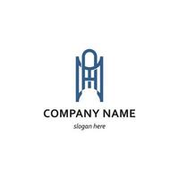 AM or MA initial monogram logo consept, logo design template vector