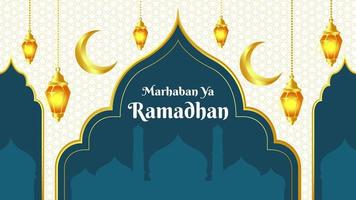 ramadan kareem background banner template, islamic pattern background vector