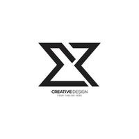 Modern letter X R line art creative logo vector