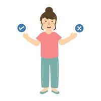 thinking people choose direction way vector