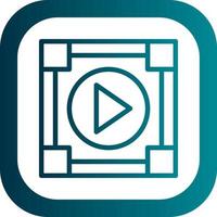 diseño de icono de vector de reproductor multimedia