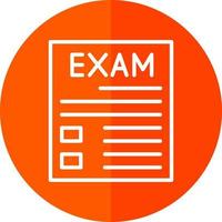 diseño de icono de vector de examen