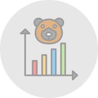 Bear Market Vector Icon Design