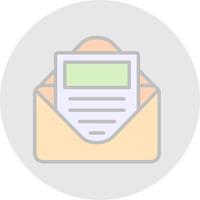 E Newsletter Vector Icon Design