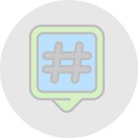 Hashtags Vector Icon Design