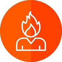 Burning Vector Icon Design