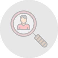 diseño de icono de vector de búsqueda de empleados