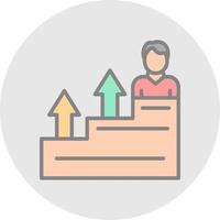 Career Growth Vector Icon Design