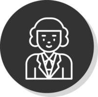 Judge Vector Icon Design