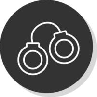 Handcuffs Vector Icon Design