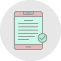 Digital Contract Vector Icon Design