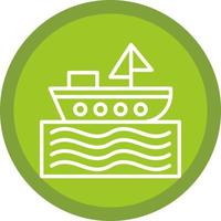 Boat Vector Icon Design