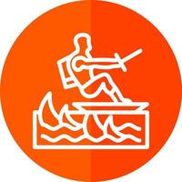 Surfing Vector Icon Design