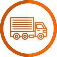 Cargo Truck Vector Icon Design