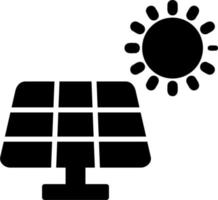 icono de vector de panel solar