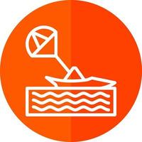 Parasailing Vector Icon Design