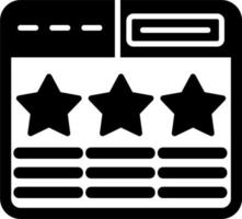 Web Rating Vector Icon